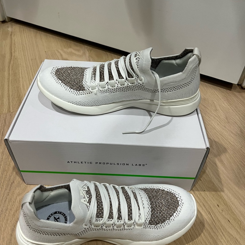 APL Women White and Brown Athletic Shoes